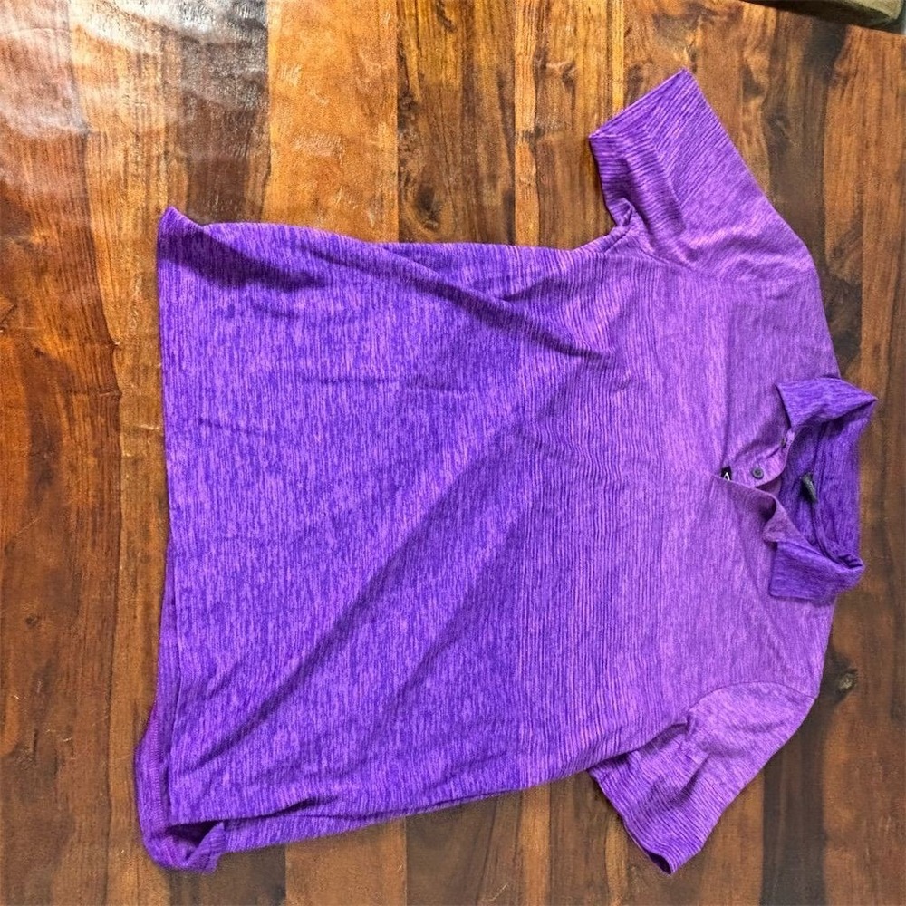 Oakley Men's Polo Shirt M Purple Short Sleeve Activewear Casual